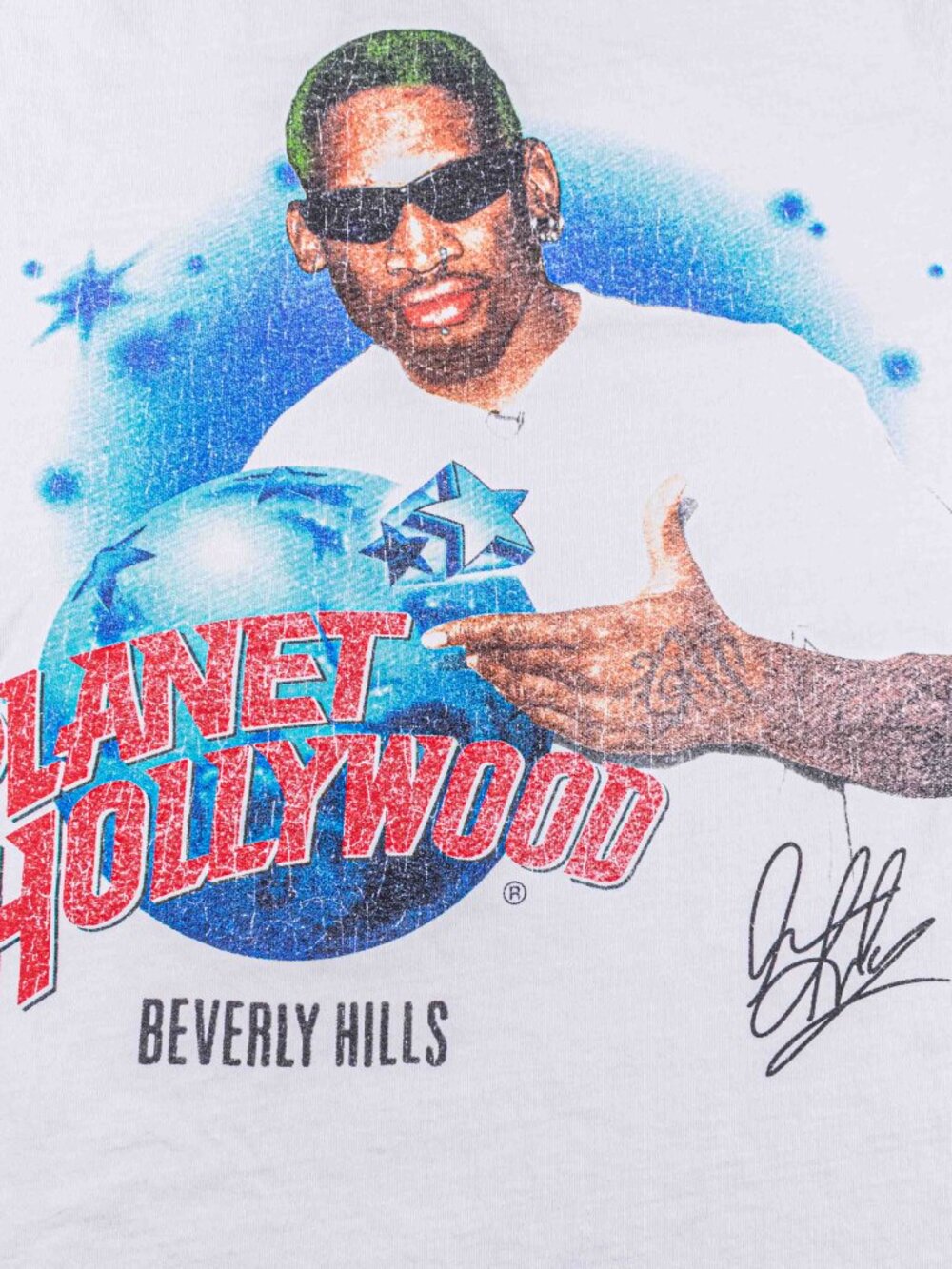 Dennis Rodman Planet Hollywood Beverly Hills T-Shirt Mens Large Streetwear - Picture 5 of 9